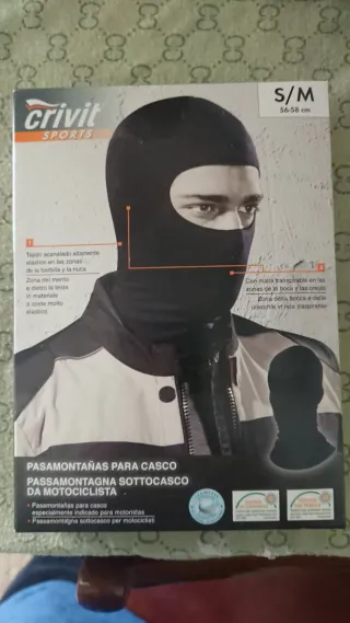 Pasamontañas para casco de moto Talla S/M