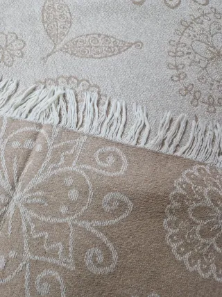 Manta fina con flecos