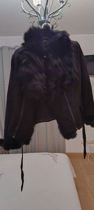 Chaqueta con pelo mujer