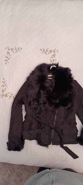 Chaqueta con pelo mujer