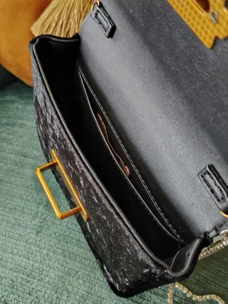 Bolso terciopelo negro Tintoretto