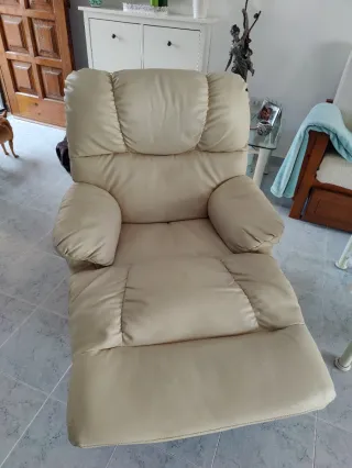 Sillón relax polipiel con masaje,muy comodo