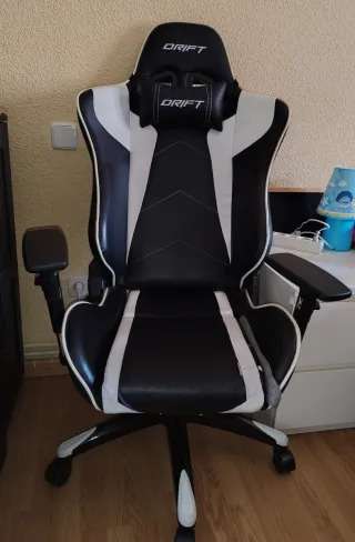 Silla Gaming Drift Negra y Blanca