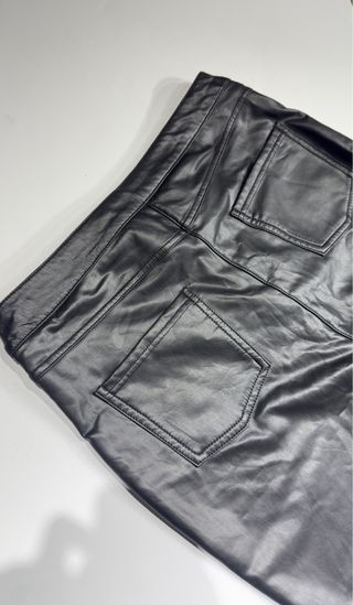 Pantalón efecto piel PAPAYA Talla 12