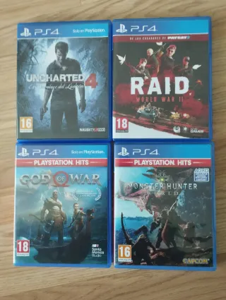 Lote 4 Juegos PS4