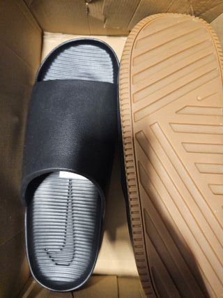 Chanclas Nike Calm Slide Negras Talla 54.5