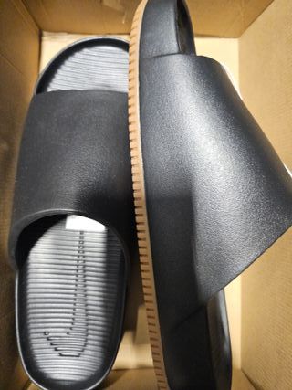 Chanclas Nike Calm Slide Negras Talla 54.5
