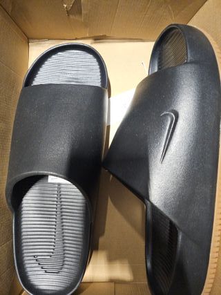 Chanclas Nike Calm Slide Negras Talla 54.5