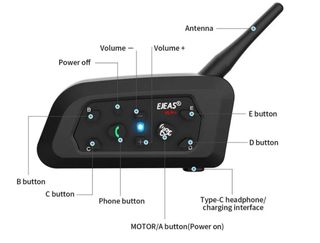 Intercomunicador Moto EJEAS V6 Pro