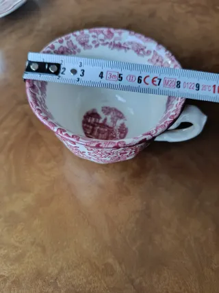 Juego Cartuja de Sevilla 12 Tazas y 12 Platos.