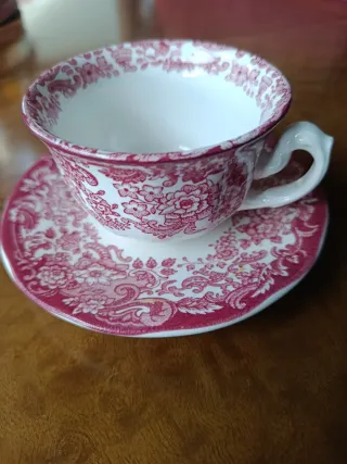 Juego Cartuja de Sevilla 12 Tazas y 12 Platos.