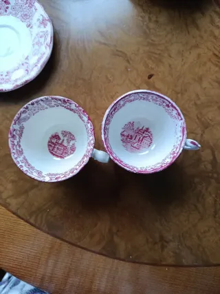 Juego Cartuja de Sevilla 12 Tazas y 12 Platos.