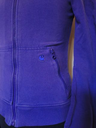 Felpa Carhartt Viola Zip Donna Vintage