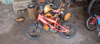 Bicicleta infantil roja 14 Juguettos