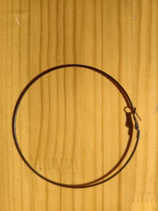 Pendientes Aro Grandes Negros