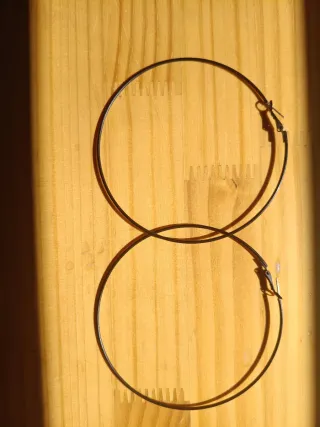 Pendientes Aro Grandes Negros