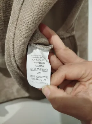 Jersey beige/marrón  talla única