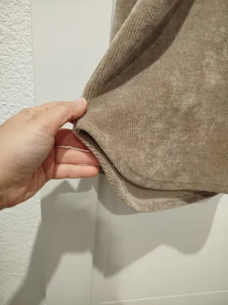 Jersey beige/marrón  talla única