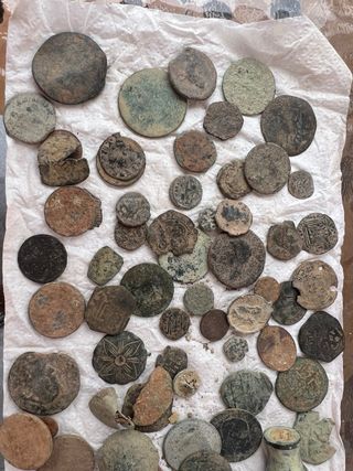 Lote monedas romanas y medievales