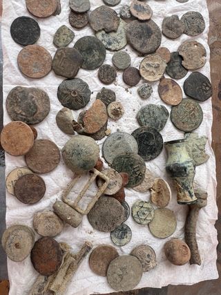 Lote monedas romanas y medievales