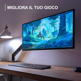 BRACCIO ERGONOMICO A GAS MONITOR TV 40 VESA 360