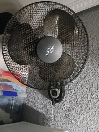 Pareja Ventiladores Pared Negro URGE TRASLADO