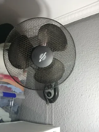 Pareja Ventiladores Pared Negro URGE TRASLADO