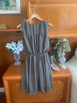 Vestido Massimo Dutti  caqui