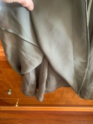 Vestido Massimo Dutti  caqui