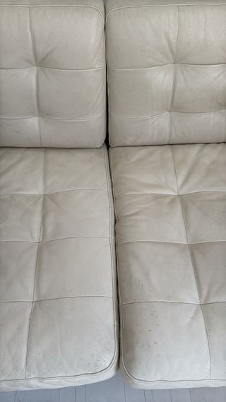 Sofá IKEA 3 plazas piel beige