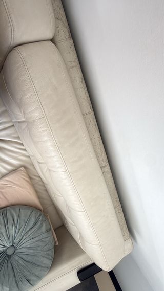 Sofá IKEA 3 plazas piel beige