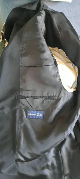 Traje de vestir caballero azul y negro