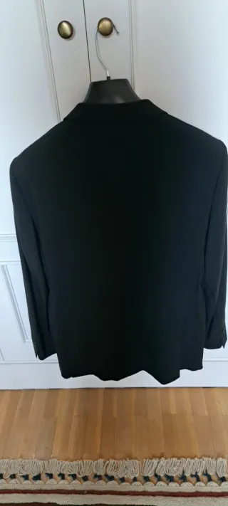 Traje de vestir caballero azul y negro