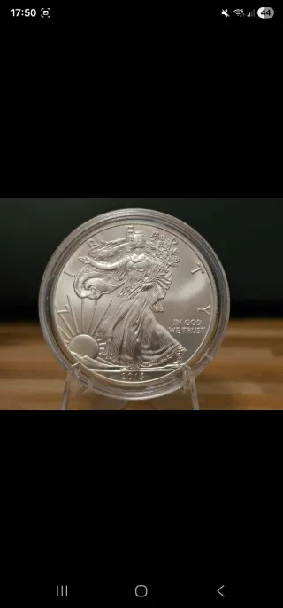 Moneda Plata 9999 American Eagle 2015
