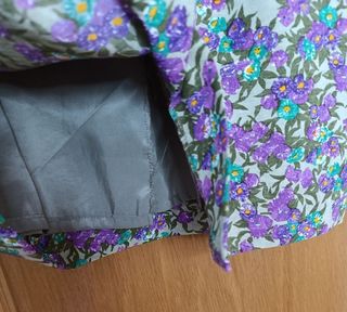 Falda recta tubo estampada lápiz retro vintage