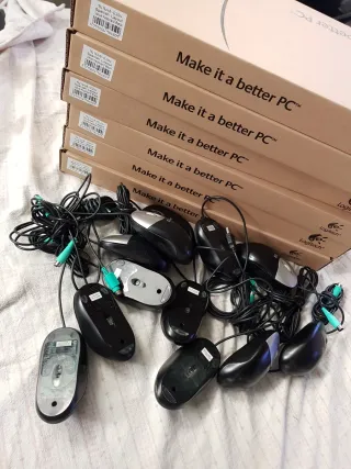 Lote 6 Teclados Logitech + 12 Ratones Usados