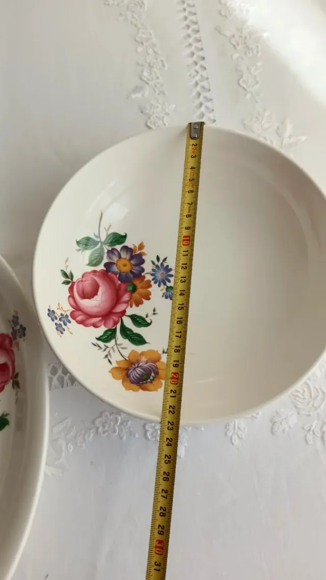 3 Bandejas vintage San Claudio florales