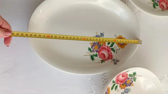 3 Bandejas vintage San Claudio florales