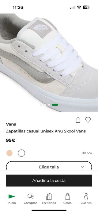 Vans Knu Skool Beige Talla 39.