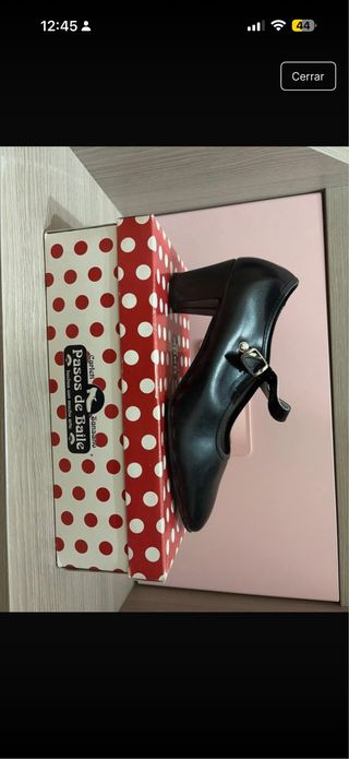 Zapatos Flamenco Pasos de Baile Negros