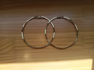 Pendientes Aro Dorados Mujer Ovalados