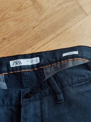 Vaqueros ZARA Slim Fit Azul