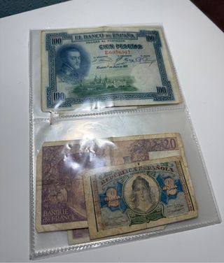 COLECCION BILLETES Y MONEDAS