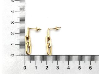 E1805179-12 Pendientes Oro 18k Eslabones
