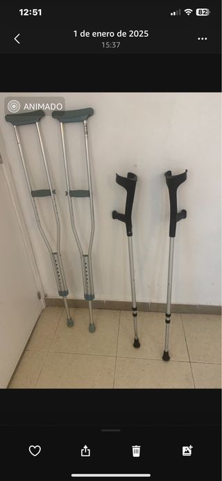 Vendo dos pares de muletas en buen estado