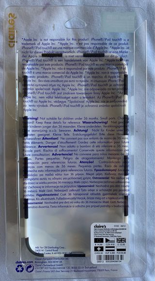 Funda iPhone 11/XR Claire's Cuadros Blanco/Negro