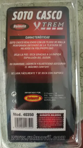 Pasamontañas para casco de moto