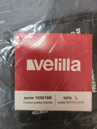 Pantalón trabajo Velilla gris talla L