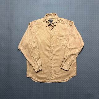 Camisa Vintage Banana Republic L 100%m Camel Hair
