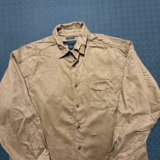 Camisa Vintage Banana Republic L 100%m Camel Hair